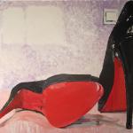 "Louboutins" 60x48 acrylic on canvas