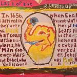 "Ethel, Last of the the Carolina Pachyderms" 48x24 acrylic on wood